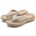 Infradito 40/41 beige con fascia in tessuto e suola sintetica ammortizzata