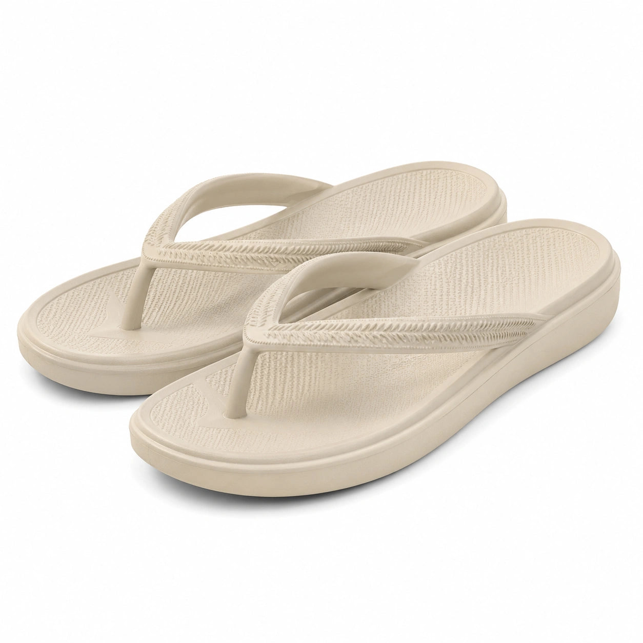 Infradito 40/41 in materiale sintetico beige - suola sagomata per uso estivo